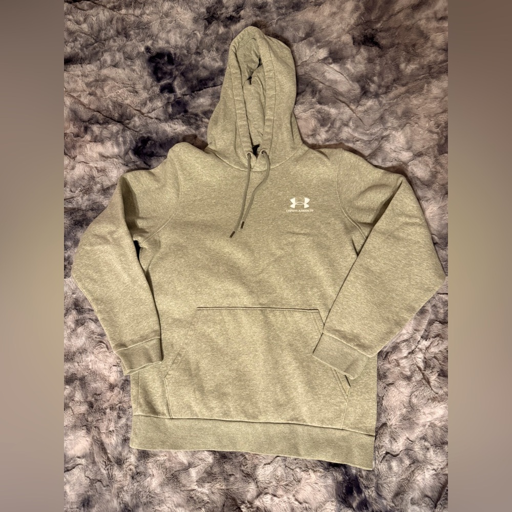 Men’s Under Armour Light Green Pullover Hoodie, size small